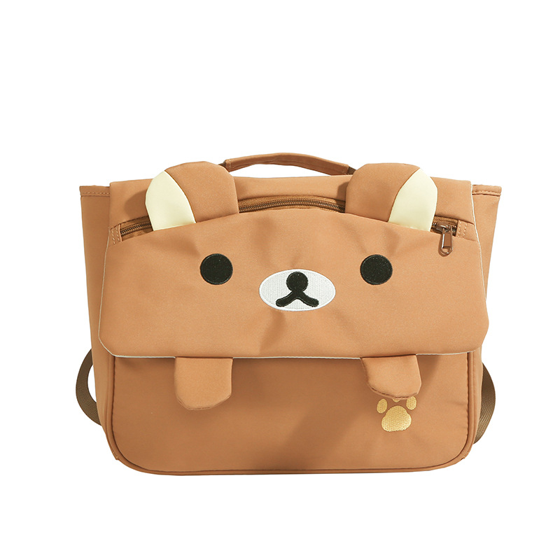 Mochila escolar de gran capacidad de dibujos animados lindos osos en forma de mochila para niños y niñas nueva mochila infantil de comercio exterior