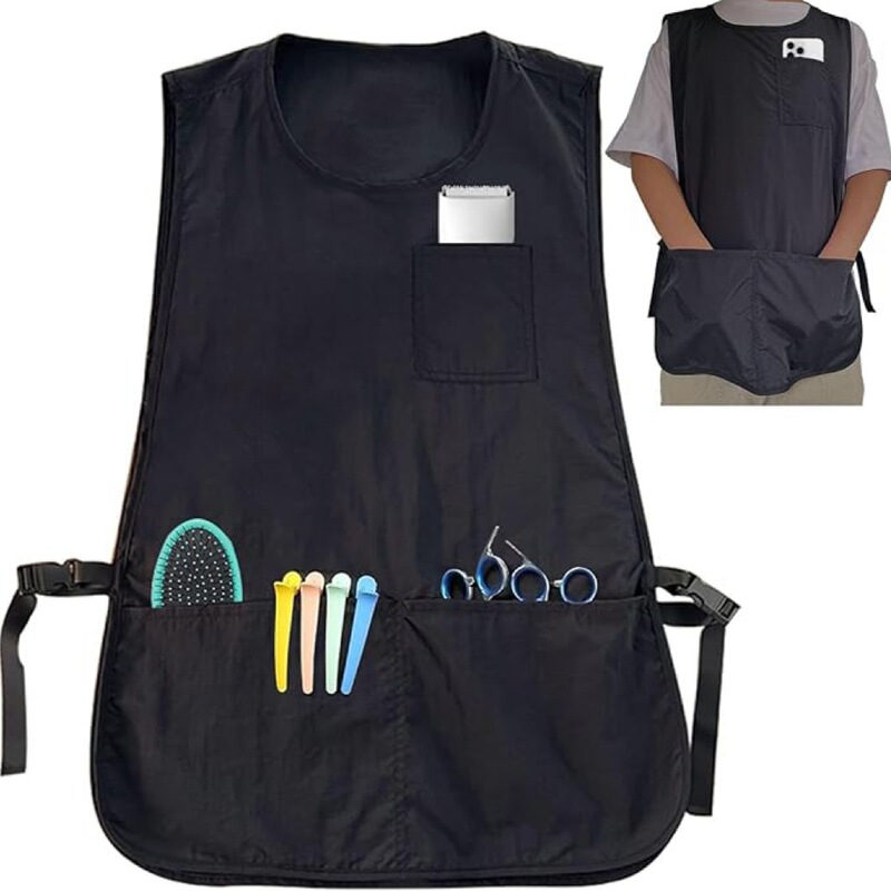 Apron Waterproof and Oil-Proof Sleeveless Vest Apron Adult Solid Color Modern Simple Home Kitchen Apron Cross-Border Exclusive Supply