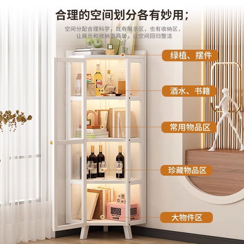 转角柜餐厅角落柜墙边三角柜边角置物柜客厅卧室墙角拐角落地收纳