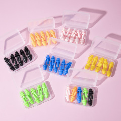 Silicone Earplugs Anti-Snoring Box Pack Noise Reduction Earplugs for Christmas Tree Swimming Study Sleeping