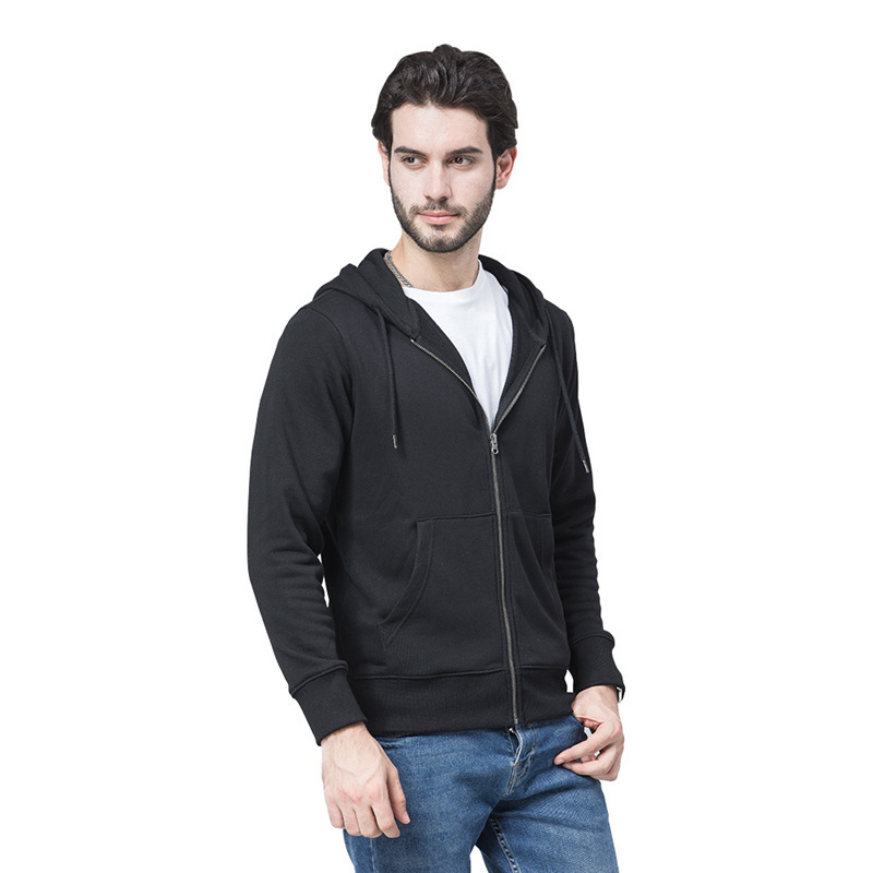 Long Sleeve Sleeve Length Wholesale Men's Simple Style Classic Style Solid Color Long Sleeve Men's Hoodies