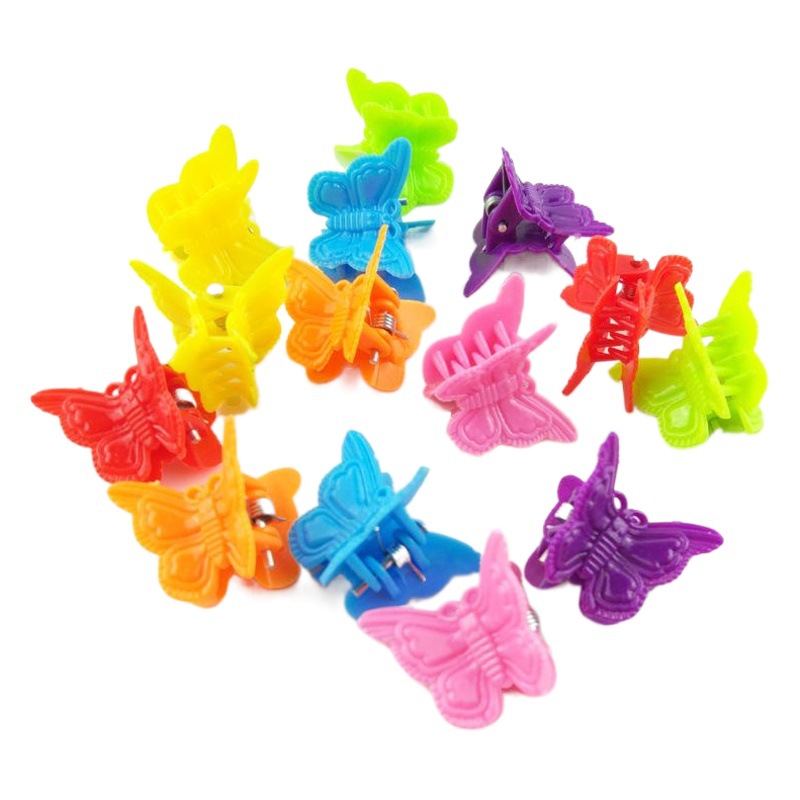 Mini Small Butterfly Hairpin for Children to Grab Girls Wholesale Cute Candy Hair Accessories Color Baby Princess