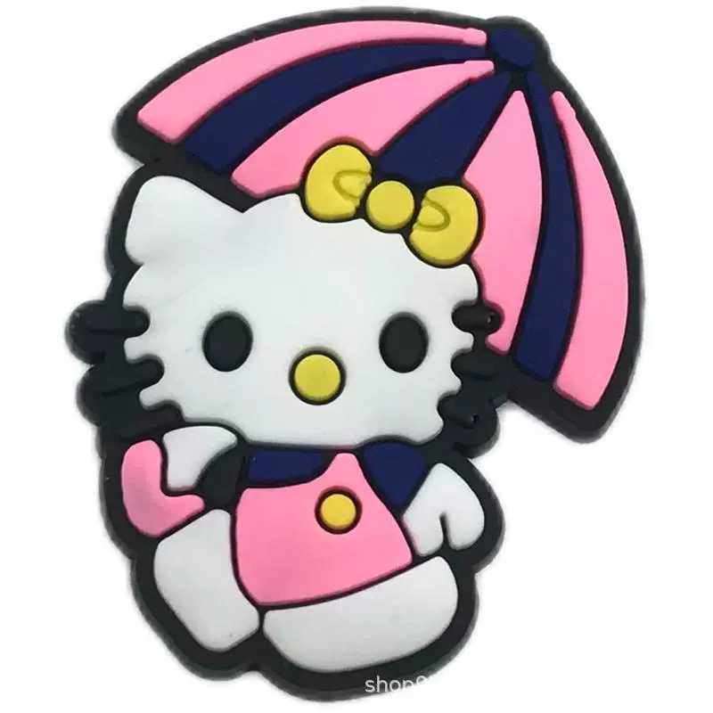 Hello Kitty, мультяшные туфли, съемная пряжка для обуви