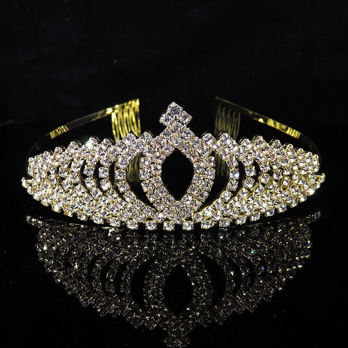 Factory direct supply of bridal hair accessories, crown diamond tiaras, children's tiaras, wholesale wedding dress accessories