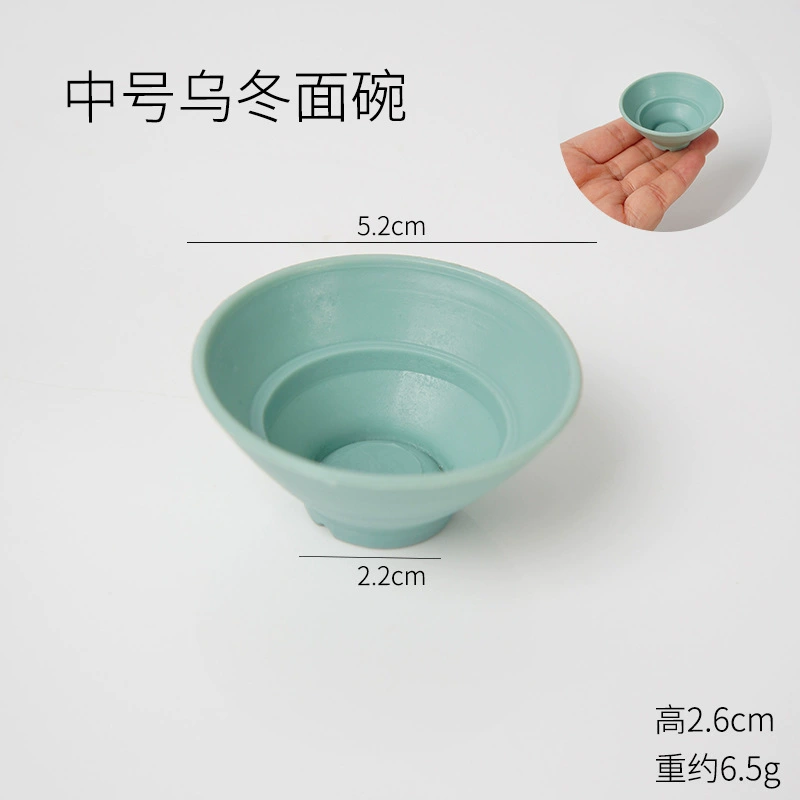 Small realistic tableware, food play, toy, DIY