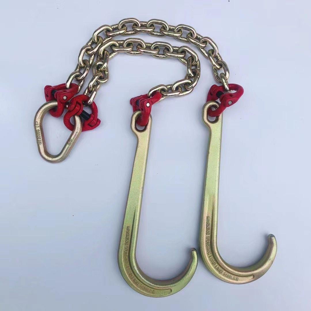 程力粤海清障车专用施救配件双钩拖车挂钩救援车枇杷