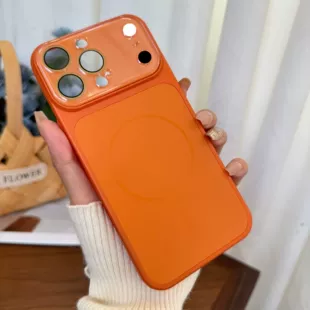 Чехол с большим окном PC матовый для iPhone 17 мгновенная смена Corning Apple 16 премиальный 15 жёсткий