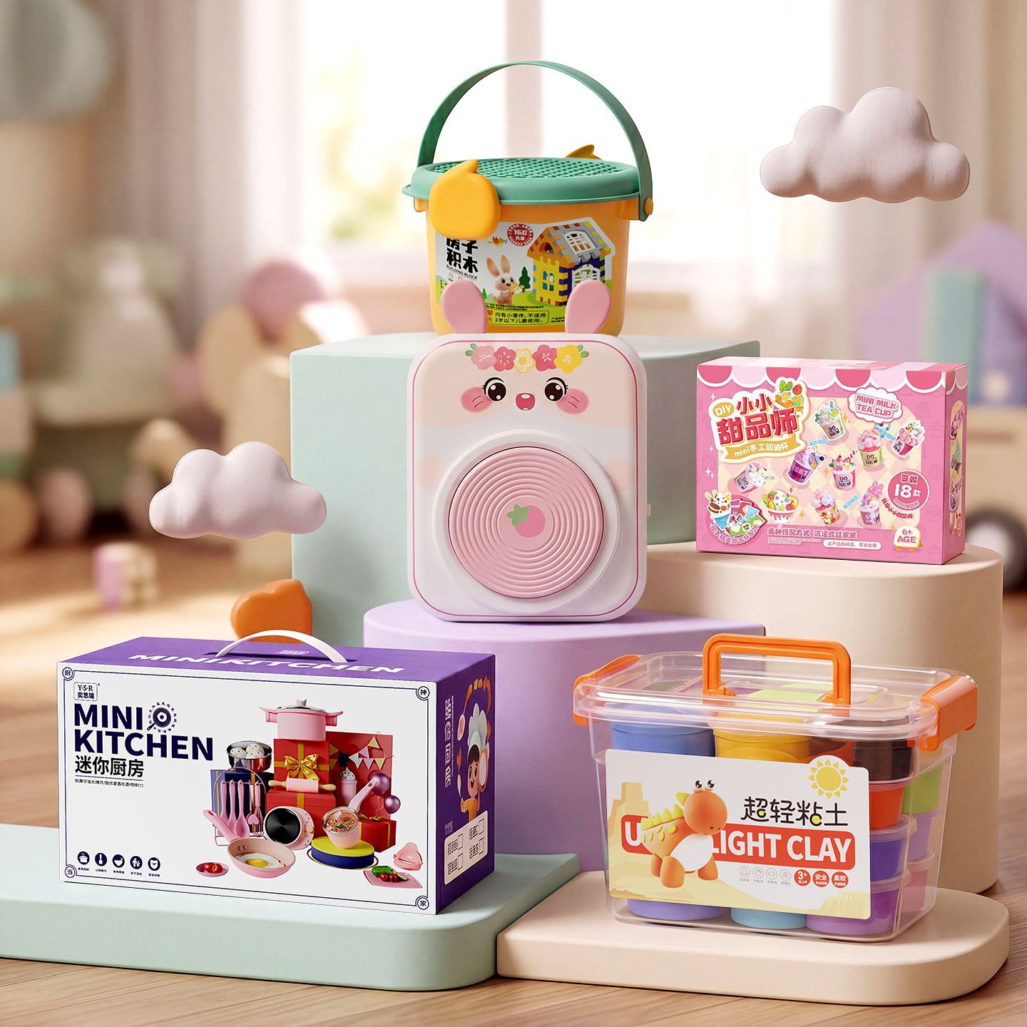 Juguetes de cocina de mini cocina transfronterizos, juguetes de cocina europeos y estadounidenses, juguetes para niños