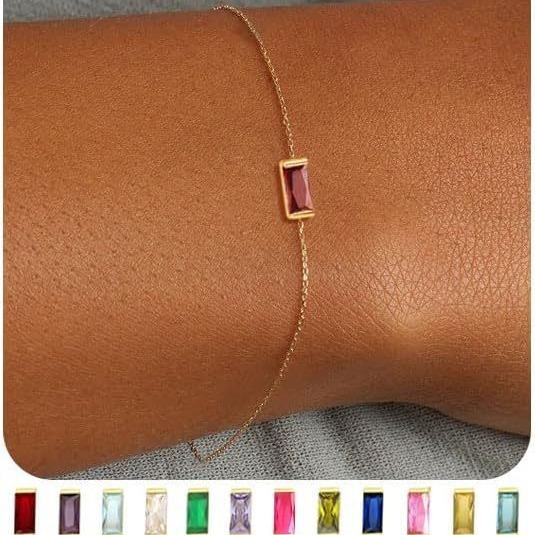 Europe and the United States best selling pearl sailor buckle color 12 birthstone birthstone simple bracelet women's electroplating 18K real gold