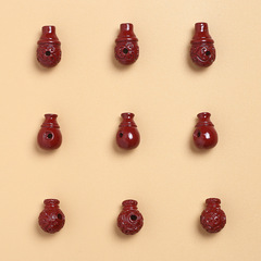 紫砂三通佛頭DIY飾品配件紫金砂連體三通佛頭批發