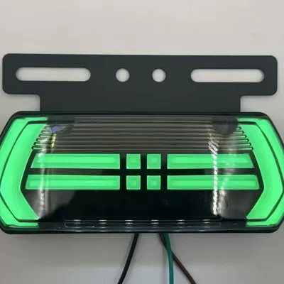 with steering waterproof super bright tire – Width indicator light - black-shark-symphony-edge-light-24v-green