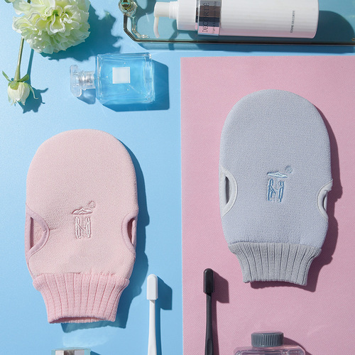 Soap Mitt with Comfortable Elastic Wristband, Shower Glove for Bathing, Household Daily Use Bath Sponge for Cross-border Amazon