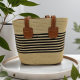 New 2025 Small Fashion Women's Bag Shoulder Bag Striped Woven Bag Fashionable Straw Woven Bag Casual Beach Bag Tote Bag