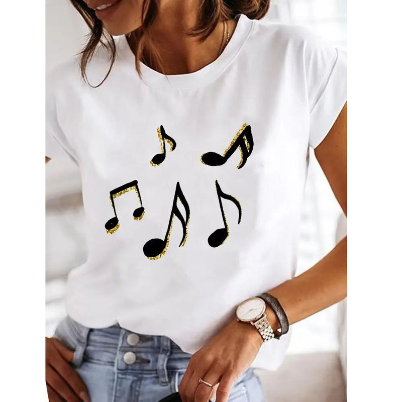 Summer New Style 90S Leopard Heartbeat Pattern Short-Sleeve Printed Women's T-Shirt Harajuku Pattern Women's Printed Top T-Shirt Summer New Style 90S Leopard Heartbeat Pattern Short-Sleeve Printed Women's T-Shirt Harajuku Pattern Women's Printed Top T-Shirt