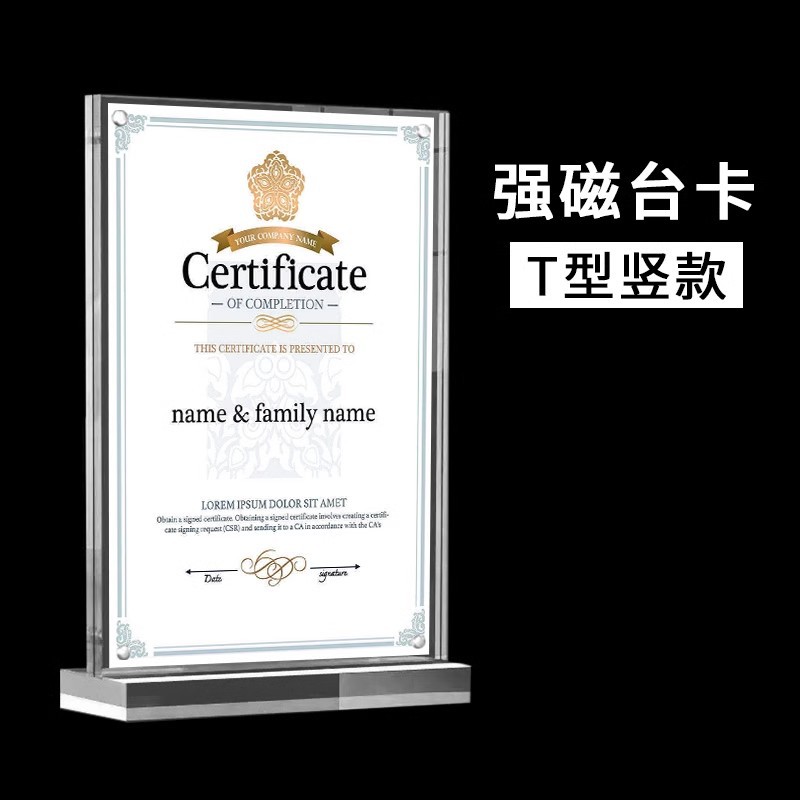 Khung từ tính mạnh loại T (dọc) / A4 (giấy bên trong 21*29.7cm)