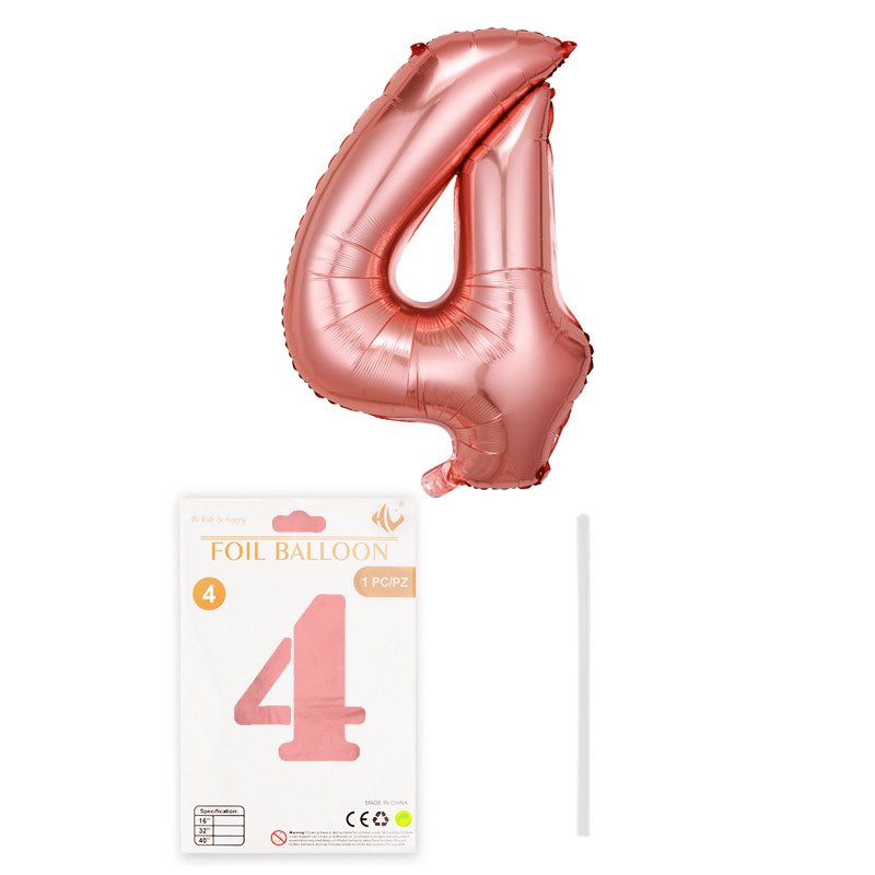 Globo digital de 16 pulgadas tapa dura tarjeta de papel de embalaje independiente película de aluminio Globo Decoración de fiesta de cumpleaños papel de aluminio al por mayor