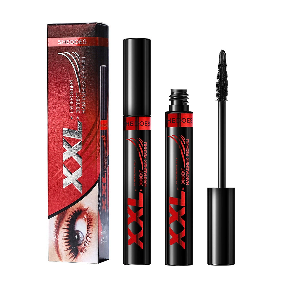 Mascara 3D Waterproof Super Black, Dense Volume, Smudge-Proof — 10 ml