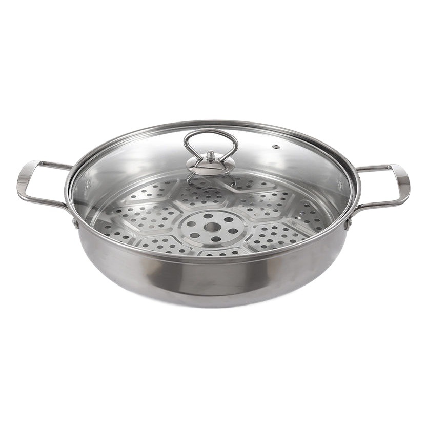 Cóncavo Cocina de Inducción olla de sopa especial fondo redondo Cocina de Inducción comercial olla de sopa cóncava olla caliente vapor de acero inoxidable