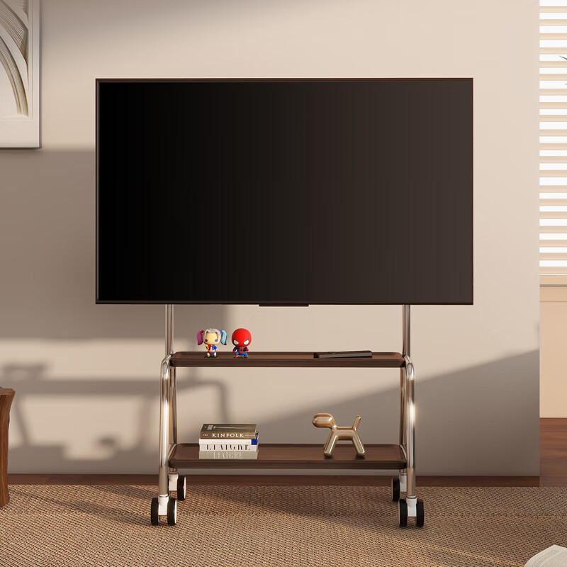 Soporte de piso artístico Soporte de TV extraíble Cochecito de pie con ruedas 32-75 pulgadas para uso doméstico image 3