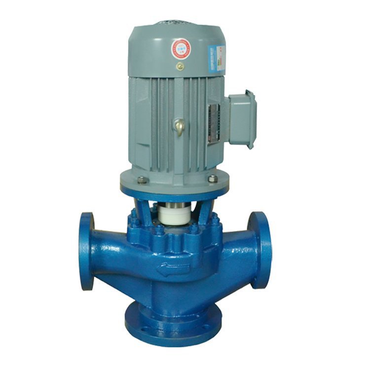 衬氟耐酸碱立式管道泵 四氟管道泵 GDF氟塑料管道离心泵