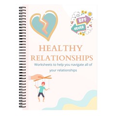 国境を越えたラベル可能な Healthy Relationship Workshee Healthy Relationship コイルブック