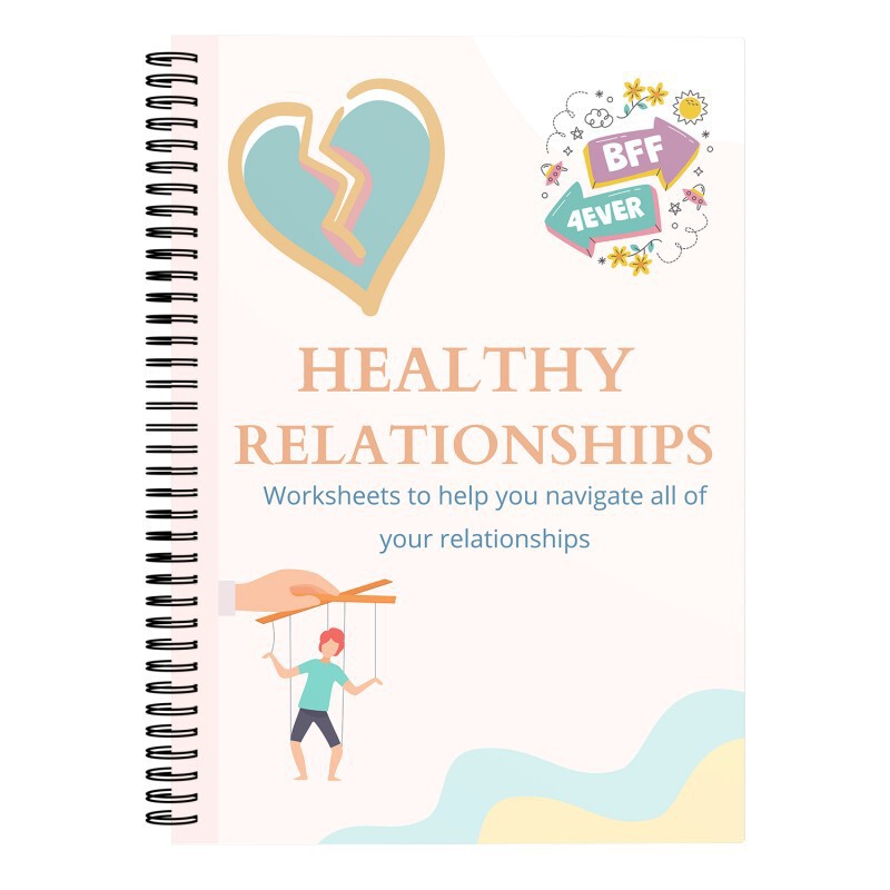 国境を越えたラベル可能な Healthy Relationship Workshee Healthy Relationship コイルブック|undefined