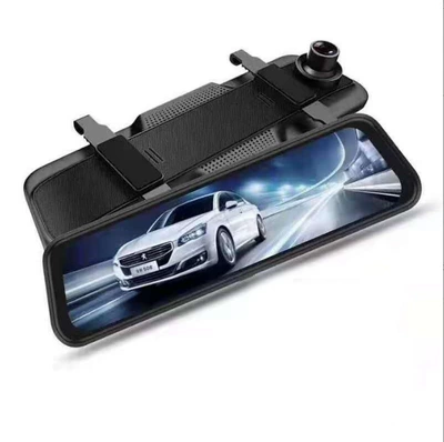 Driving Recorder 2026 Reversing Camera 10inch Streaming Media Wifi Gps Three-Lens High-Definition Dual-Lens Rearview Mirror (Driving recorder) - 1080p-front-and-720p-after