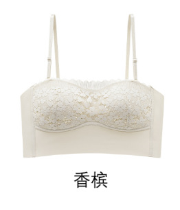 Ventas directas de fábrica comercio electrónico transfronterizo Sudeste de Asia Vietnam Tailandia damas tubo floral top transpirable fruncido sujetador lateral