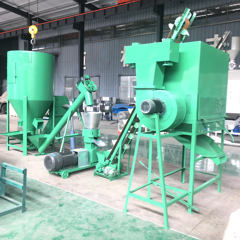 麦麸饲料颗粒机青草饲料造粒机花生壳破碎颗粒机青草饲料颗粒机
