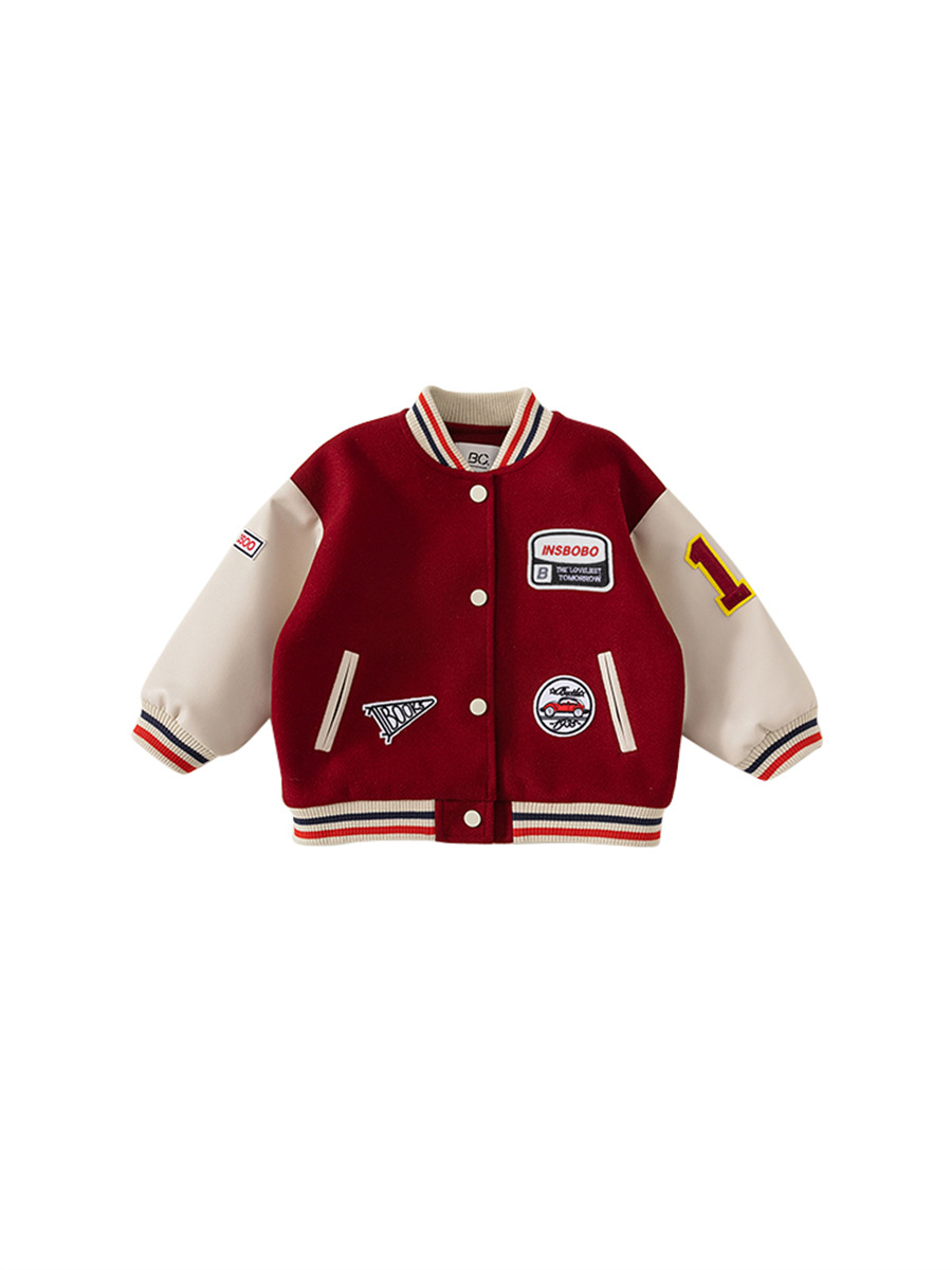 Chaqueta de béisbol Youbao para niños, chaqueta informal de primavera con letras para niñas, ropa de bebé a la moda