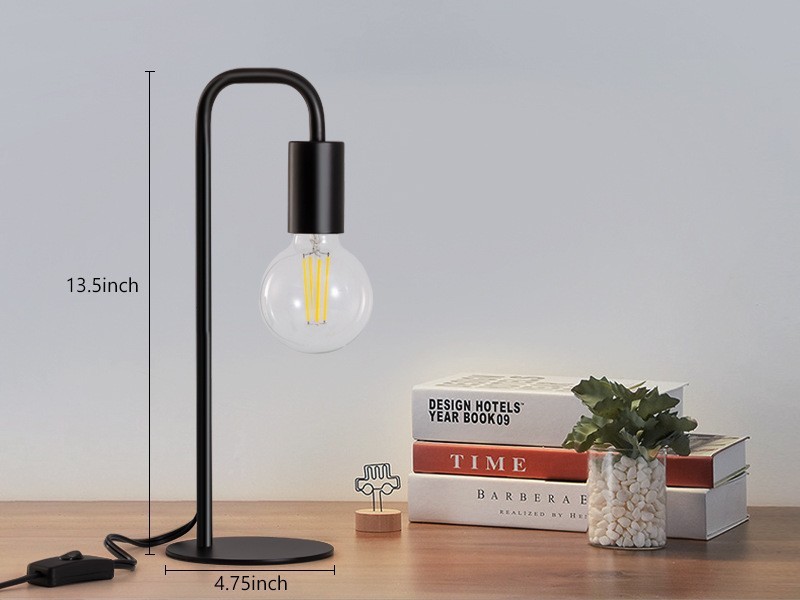 Amazon explotó Zhongshan lámparas retro estilo industrial nórdico moderno creativo lámpara de escritorio de hierro forjado dormitorio estudio