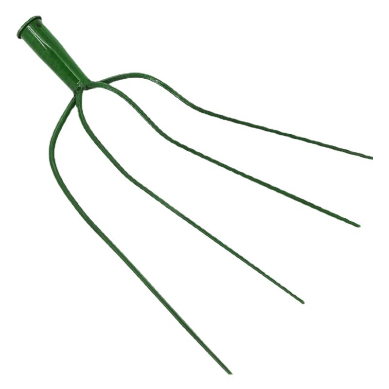 Сельскохозяйственная вилка, вилка для травы, железная вилка, трехзубая вилка, сельскохозяйственный инструмент для работы на открытом воздухе, вилка для травы, большая стальная вилка, железный материал, высокая твердость