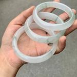 新疆天山翠飘花手镯雪翠冰翠飘花手镯 直播供货 摆摊货源玉器