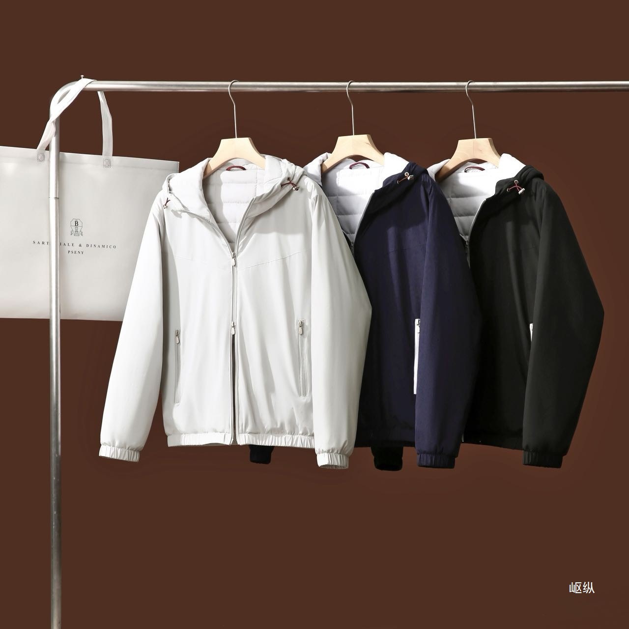 Off-Season Goods, Sheep Wool and Mulberry Silk Filled Men's Autumn and Winter Lightweight Windproof and Warm Hooded Cotton Jacket