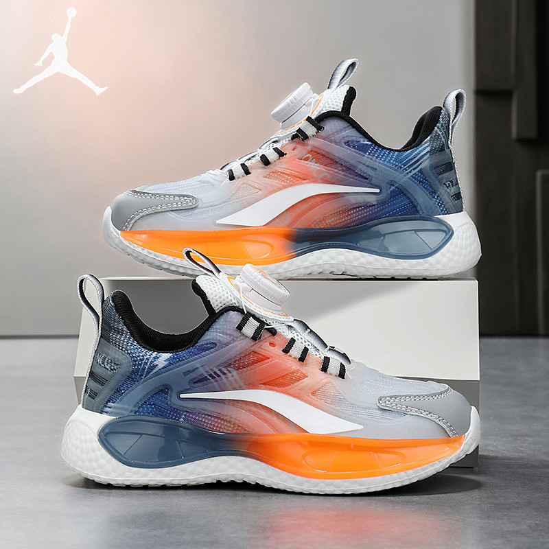 Jordan Boys' Basketball Shoes Autumn and Winter 2026 New Kidsren's Sports Shoes Leather Waterproof Running Shoes for Middle and Large Kidsren and Girls