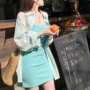 夏季条纹清凉针织短裙