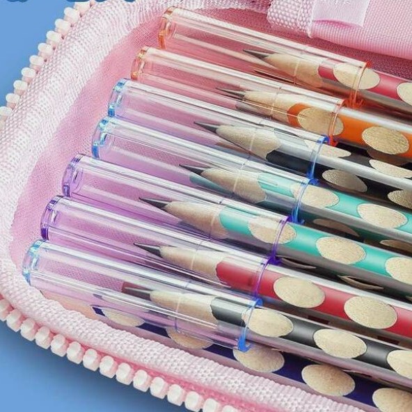 Pencil Cap Protective Cover, Pencil Tip Protective Cover, Transparent Special Material, Upgraded Version, Not Easy to Break or Crush Pencil Cap Protective Cover, Pencil Tip Protective Cover, Transparent Special Material, Upgraded Version, Not Easy to Break or Crush