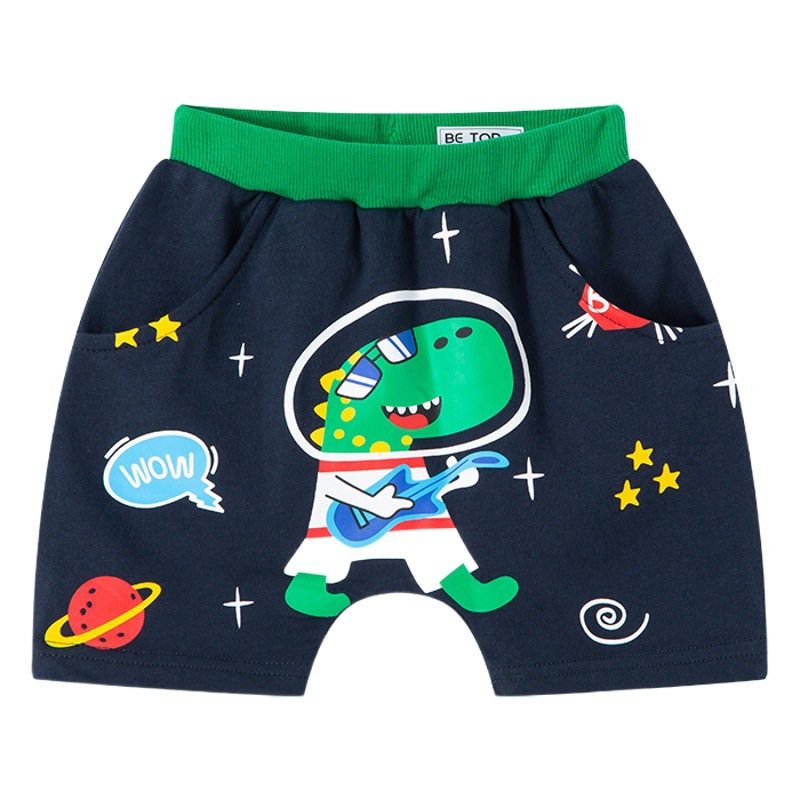 Pantalones cortos para niños, pantalones de cinco puntos, pantalones de PP grandes, nuevos pantalones harem para niños de verano, ropa inferior de algodón, fabricantes de moda, entrega de una pieza image 1