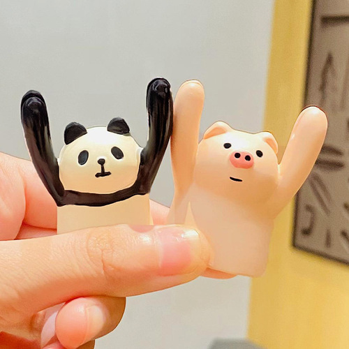 Adorable and Cute Pig with Inspirational Text Sign for Couples Car Decoration, Home Name Card Clip, and Gift