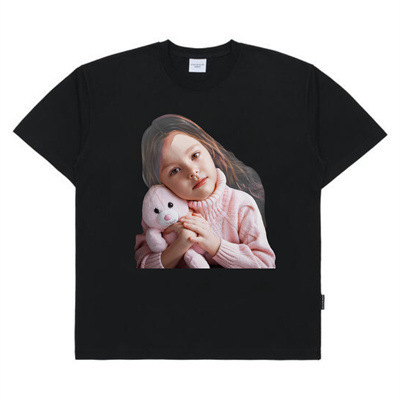 [韓国版] 2025 新韓国 ADLV 半袖ドーナツボーイ Tシャツ純綿ルーズカップルトップ女性用|undefined