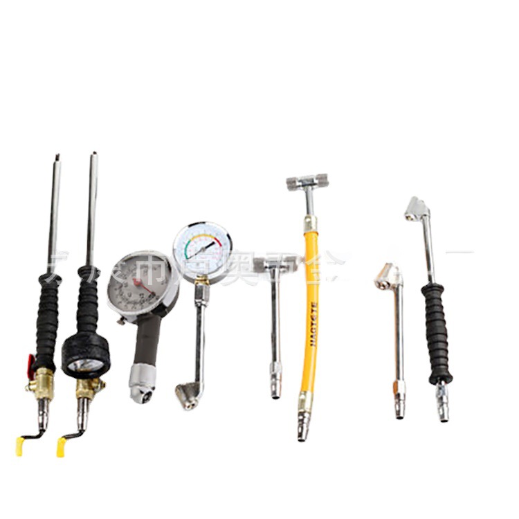 Bomba de neumáticos de coche manguera de doble cabeza boquilla inflable motocicleta bicicleta camión aireador de mano varilla