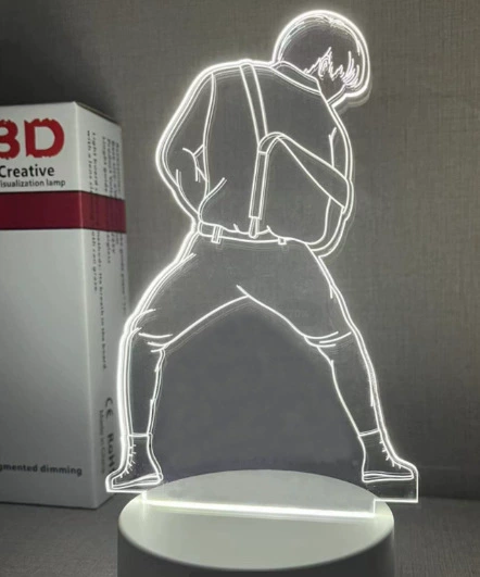 LED-ночник Creative Touch, питание USB/батарейки, 3D-акриловый дизайн, 15×5,5×20,5 см