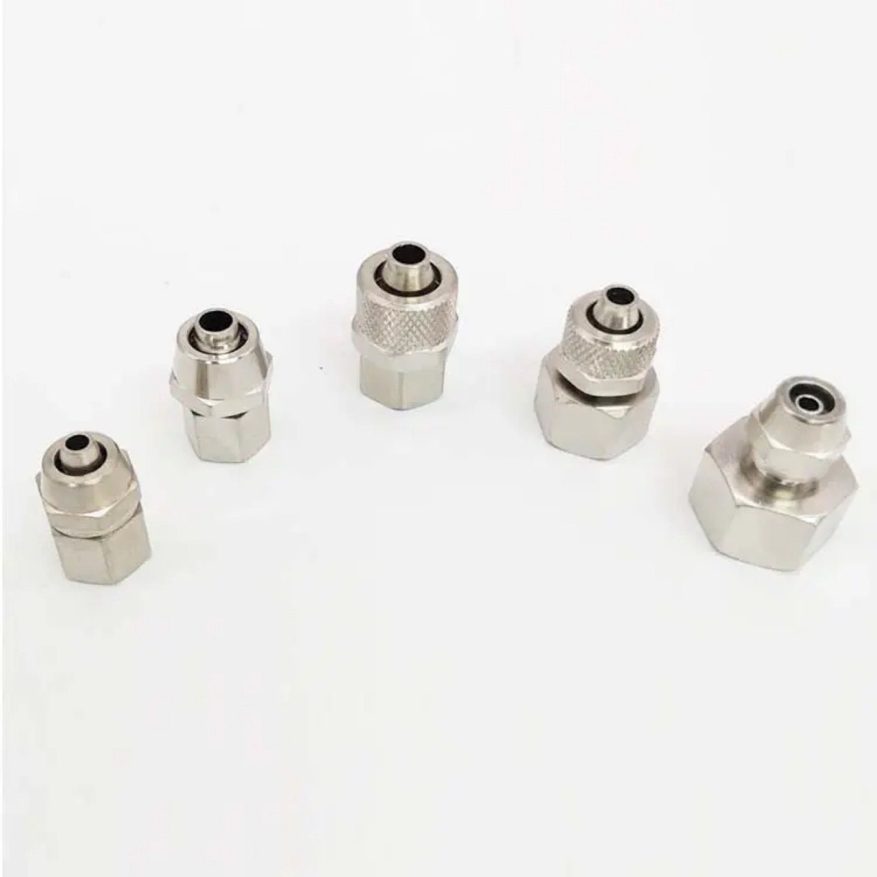 Quick twist connector pneumatic coupler copper lock nut type