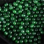天然A货翡翠阳绿圆珠串项链冰种帝王绿真品手链串珠链小米珠散珠