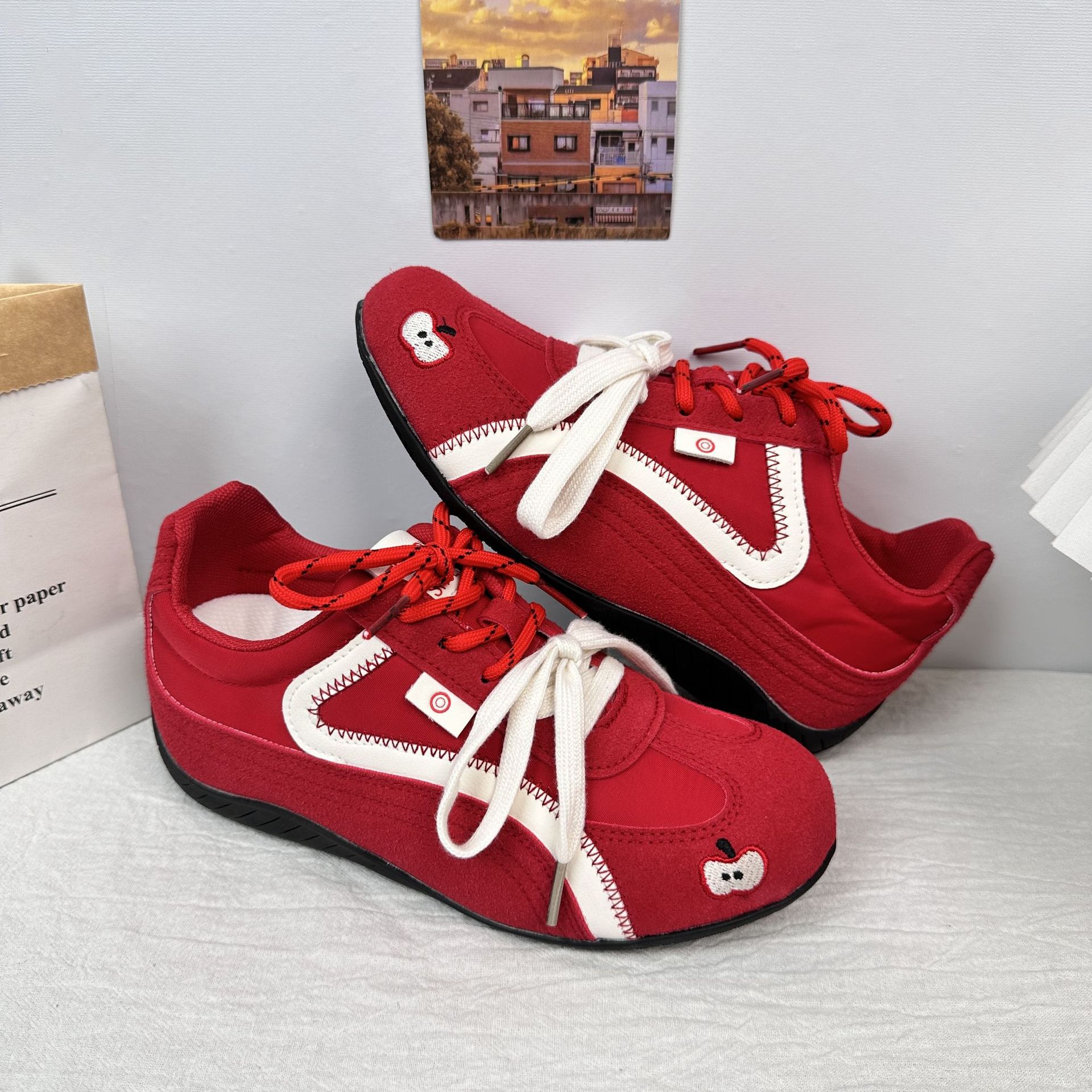 A9914 zapatos de mujer de entrenamiento alemán 2025 nuevos zapatos casuales deportivos de todo fósforo de primavera zapatos de carreras retro zapatos Forrest Gump de suela suave