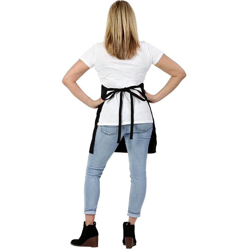 Transfronterizo Amazon poliéster delantal logotipo personalizado belleza manicura peluquería ropa de trabajo a prueba de manchas delantal al por mayor