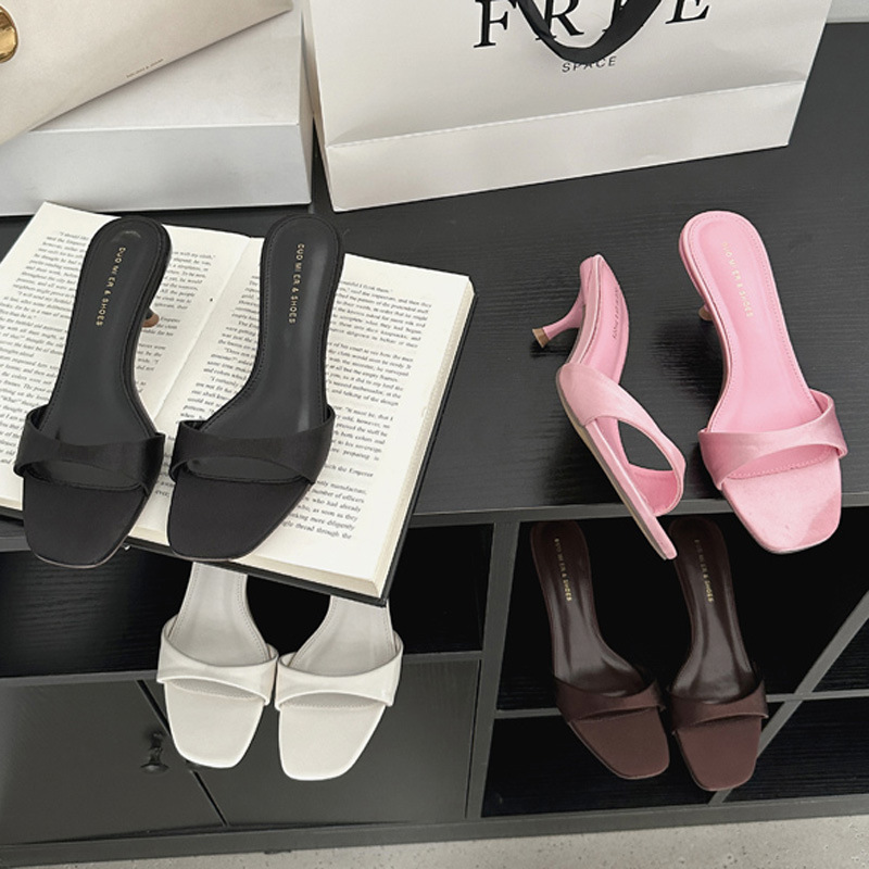 Versatile Women's Closed-toe Sandals Ladies Elegant Half Slippers_voghion.com