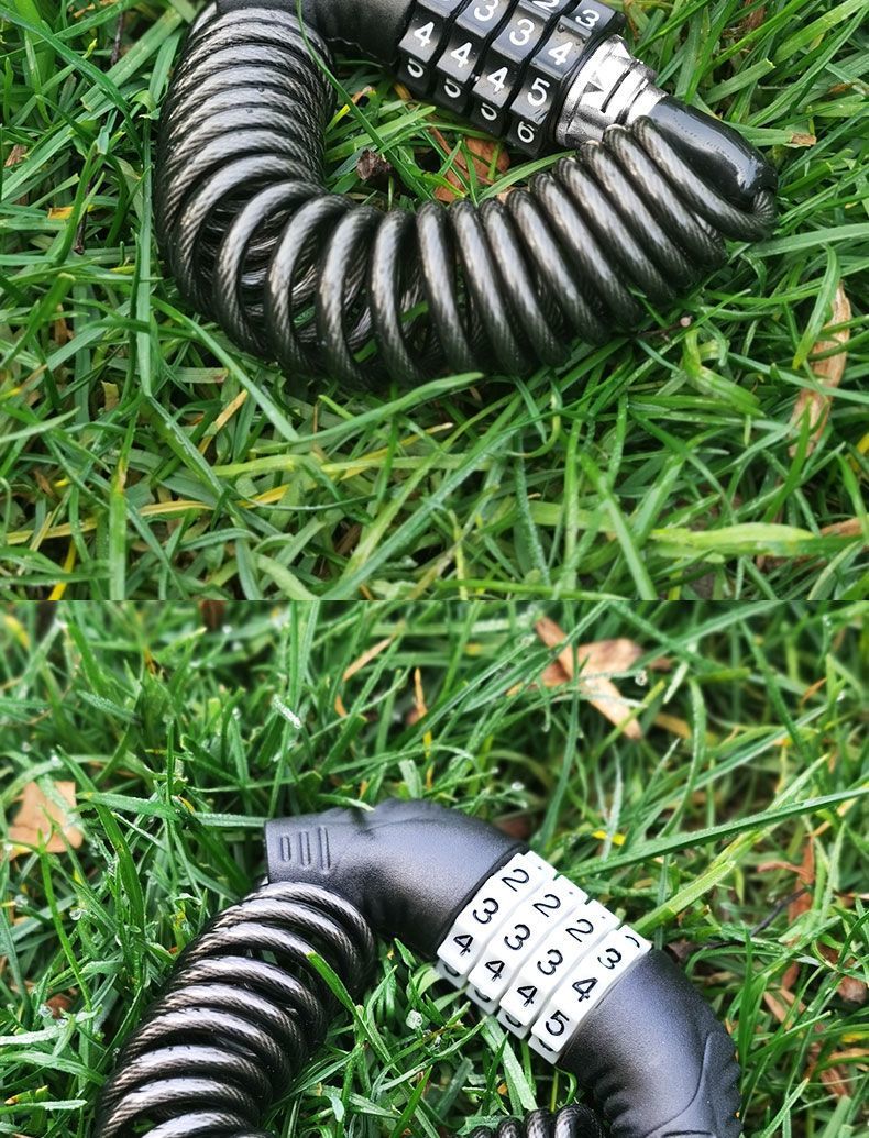 Bicycle Lock, Helmet Password Lock, Electric Bike Wire Lock, Luggage Backpack Lock, Portable Steel Cable Lock
