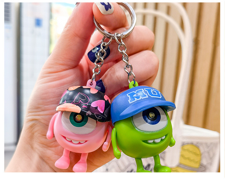 Cute Funny Cartoon Character Plastic Unisex Bag Pendant Keychain display picture 3