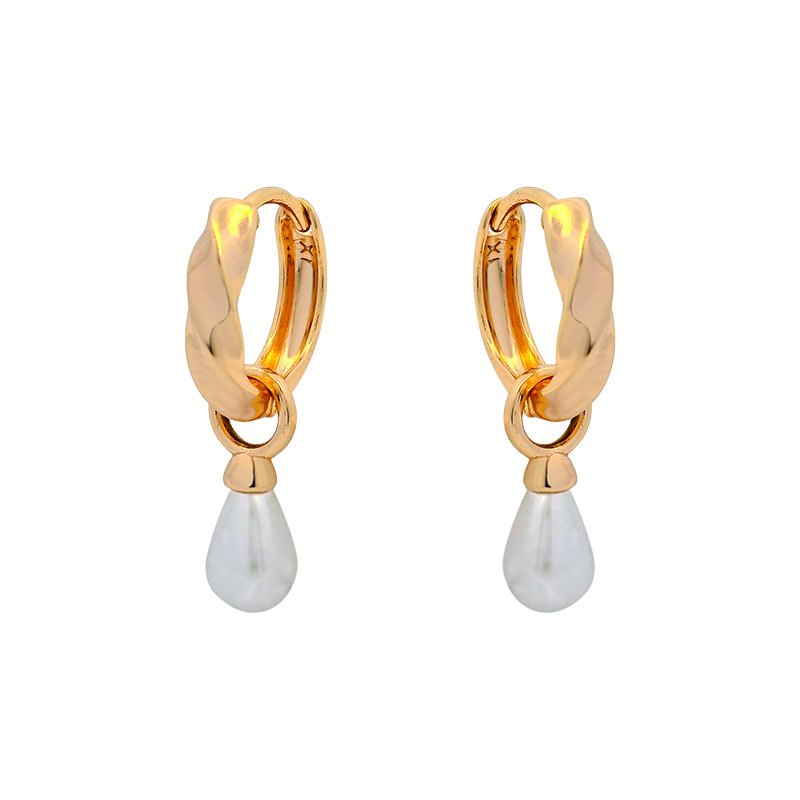 Xuping aleación de cobre chapado 18k geometría redonda imitación de perla diseño de brida de perlas perlas personalizadas image 6